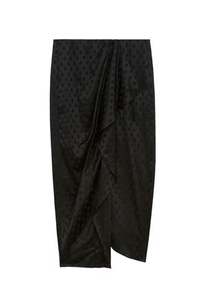 Long silk jacquard polka dot print skirt ISABEL MARANT | JU0456FAC4J04I01BK
